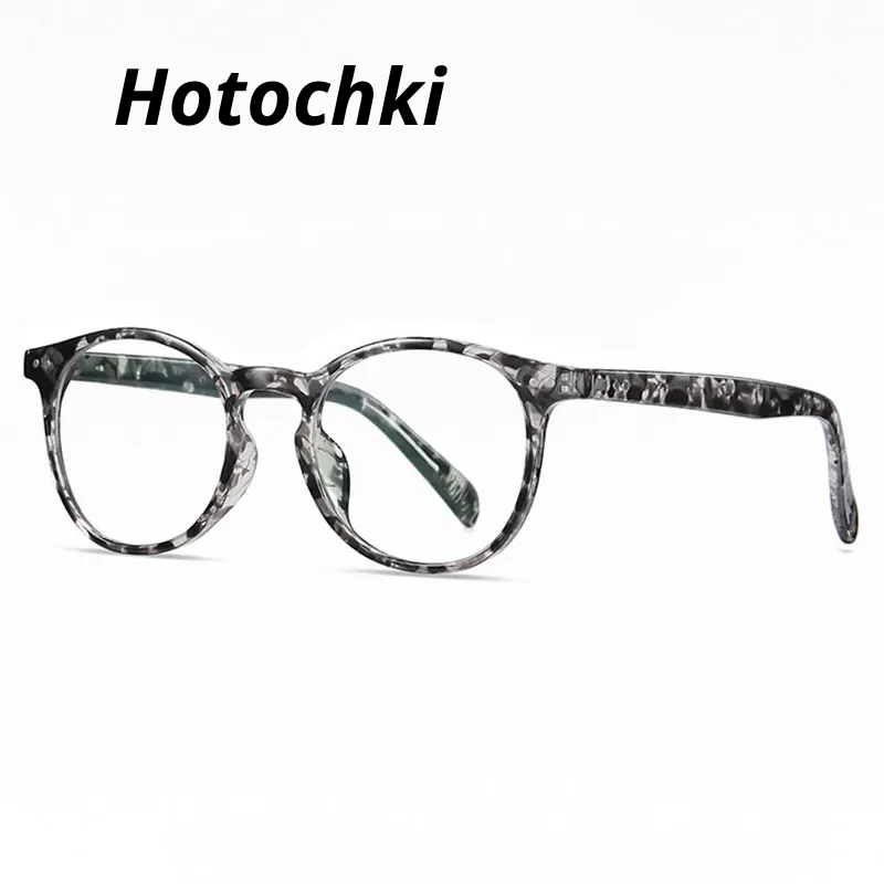 Hotochki Women's Full Rim Round Square Tr 90 Alloy Eyeglasses 623013
