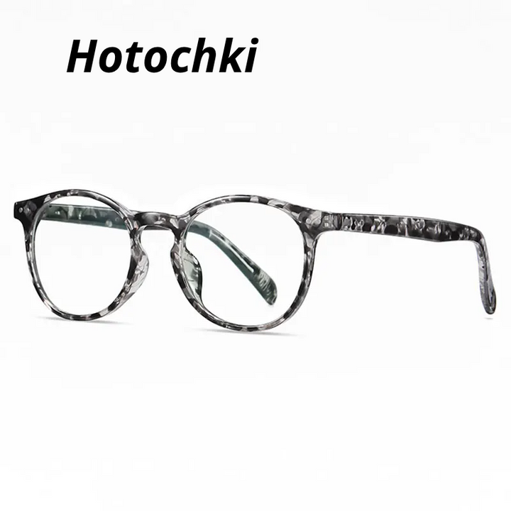 Hotochki Women's Full Rim Round Square Tr 90 Alloy Eyeglasses 623013
