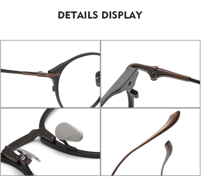 Aimee Unisex Full Rim Oval Round Titanium Eyeglasses 3112.