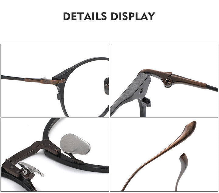 Aimee Unisex Full Rim Oval Round Titanium Eyeglasses 3112.