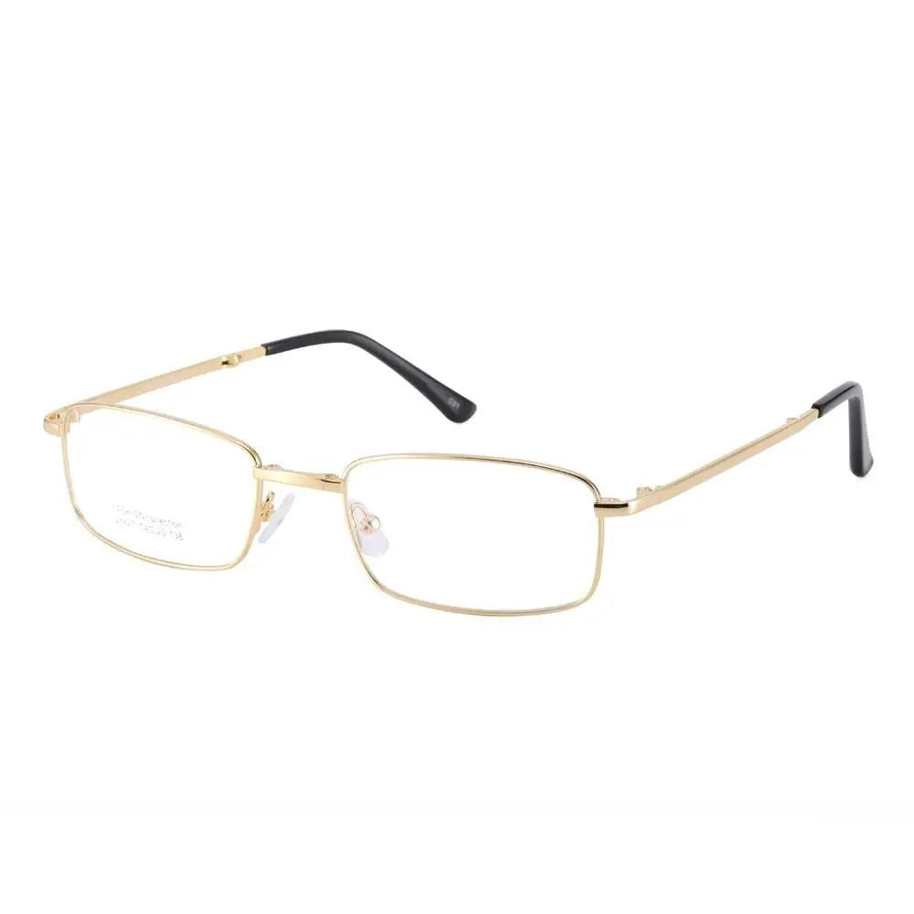 Chashma Ottica Unisex Full Rim Square Foldable Stainless Steel Alloy Eyeglasses 8827