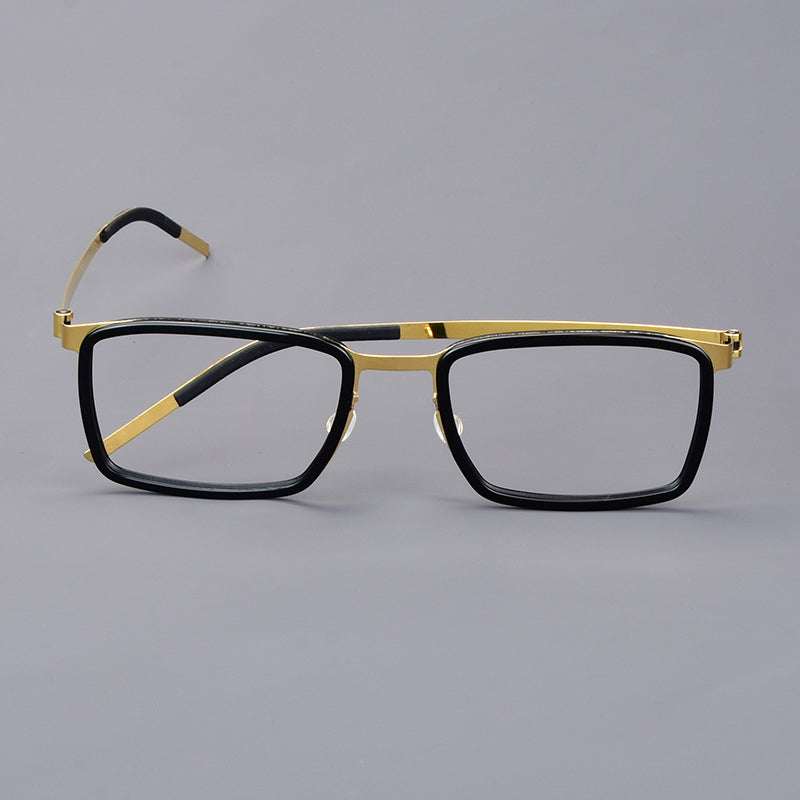 Aimee Unisex Full Rim Square Titanium Acetate Eyeglasses 199711.