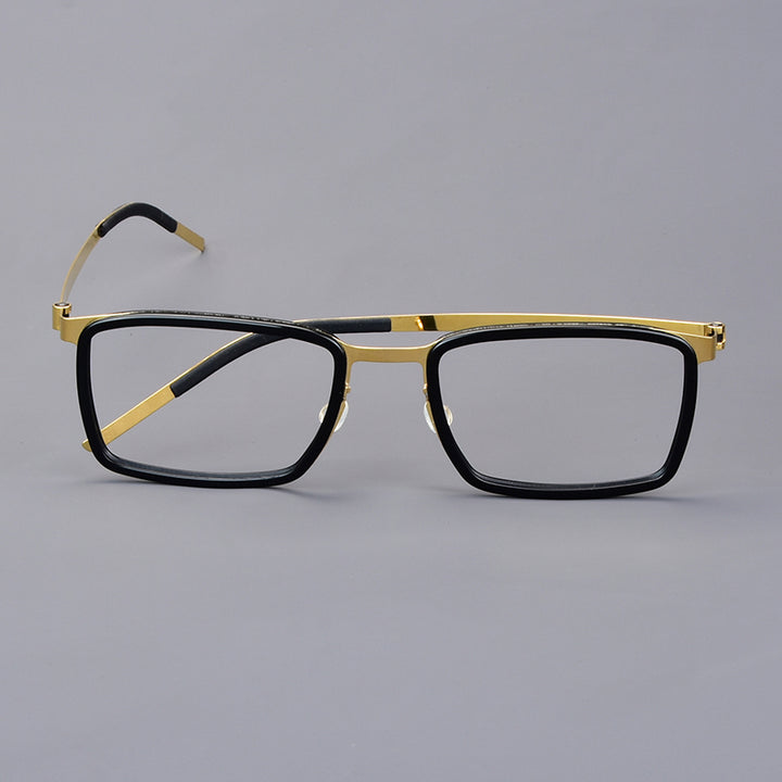 Aimee Unisex Full Rim Square Titanium Acetate Eyeglasses 199711.