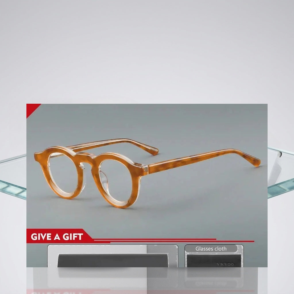 Vicky Women's Full Rim Round Acetate Reading Glasses 623107 - Luxury Studio View
