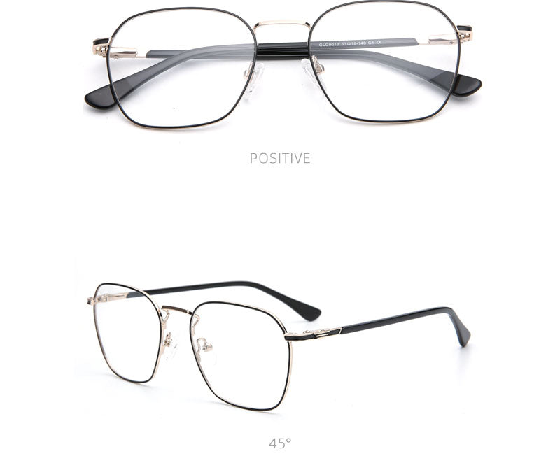 Laoyehui Unisex Eyeglasses Alloy Ultra Light Polygon Frame 9012 — view 9 | Laoyehui at FuzWeb