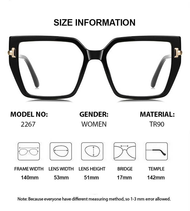 Chashma Ochki Womens Full Rim Square Tr 90 Alloy Eyeglasses 882267 — view 1 | Chashma Ochki at FuzWeb