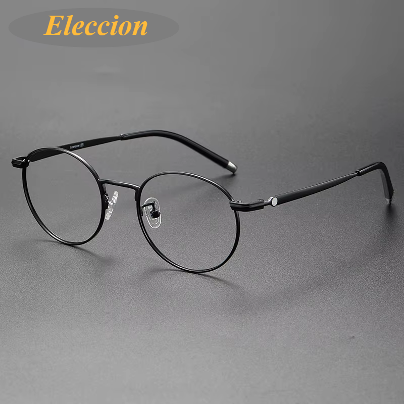 Eleccion Women's Full Rim Oval Titanium Eyeglasses 840172