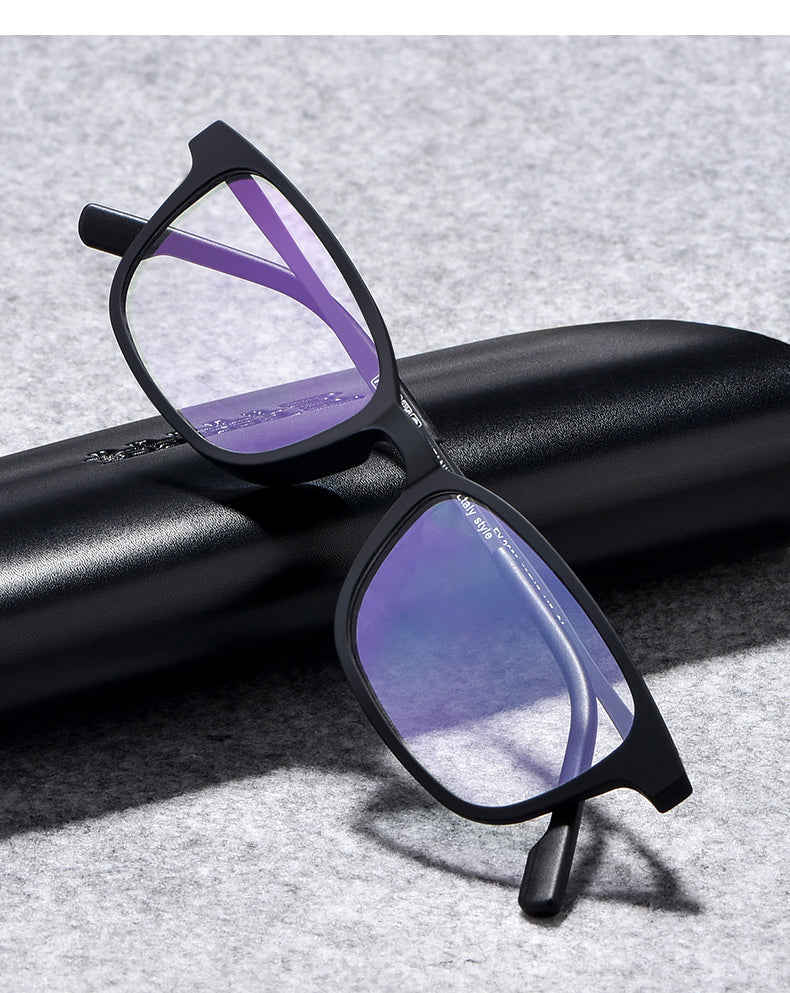 Handoer Unisex Full Rim Square Tr 90 Titanium 2 Size Reading Glasses 29198 — view 2 | Handoer at FuzWeb