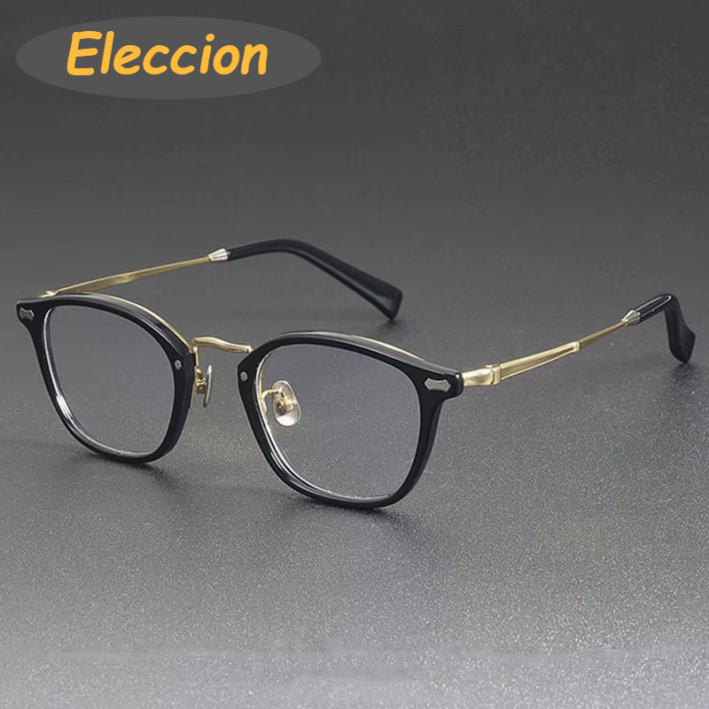 Eleccion Unisex Full Rim Square Titanium Acetate Eyelasses 942142 Full Rim Eleccion