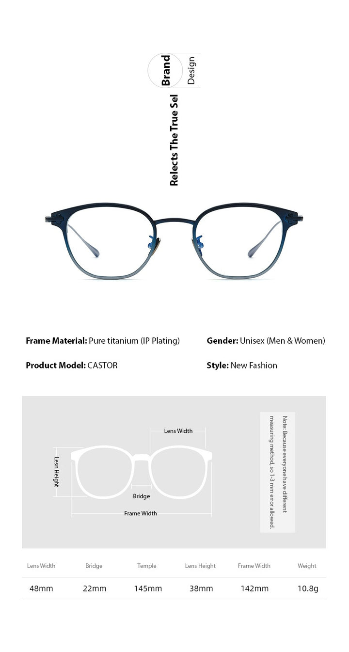Chashma Ochki Unisex Full Rim Square Titanium Eyeglasses 314211 — view 1 | Chashma Ochki at FuzWeb