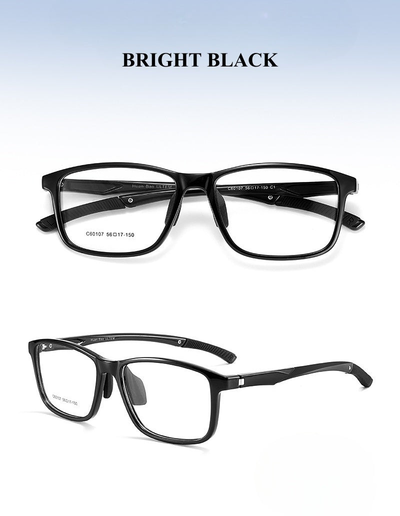 Chashma Ochki Unisex Full Rim Square Tr 90 Titanium Eyeglasses 960107.