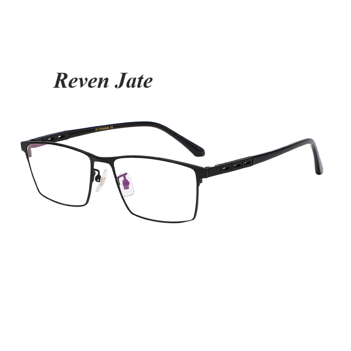 Reven Jate Women's Full Rim Square Titanium Eyeglasses 710914