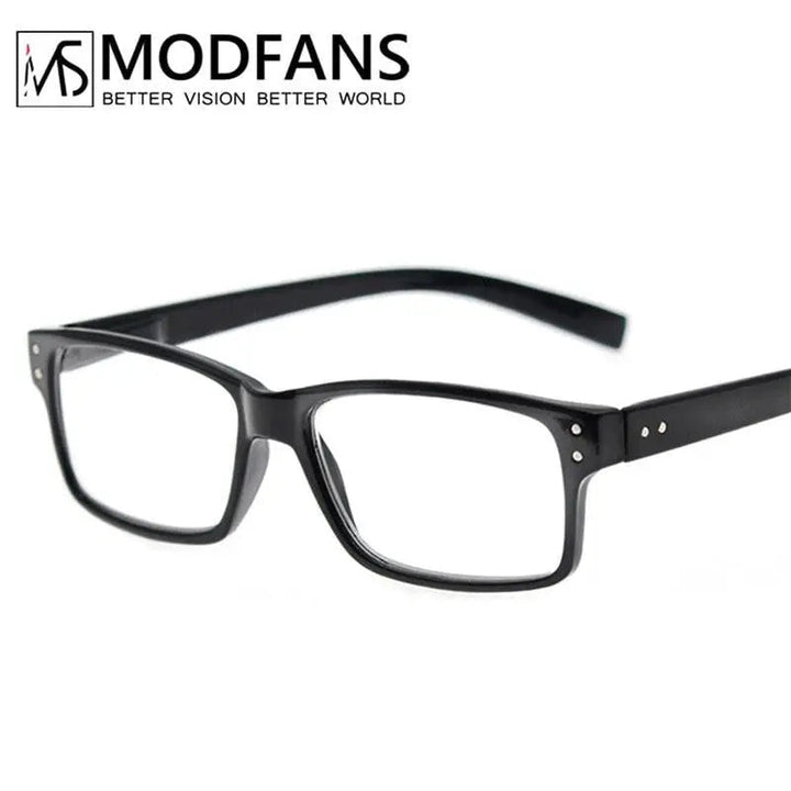 Modfans Unisex Full Rim Rectangle Polycarbonate Reading Glasses R0341 — view 1 | Modfans at FuzWeb