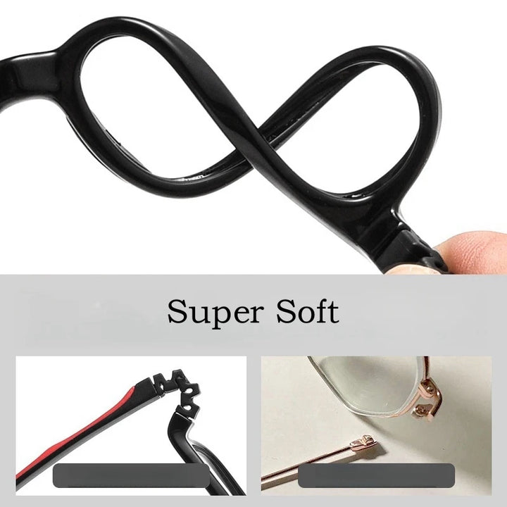 Yimaruili Unisex Childrens Full Rim Square Screwless Tr 90 Silicone Eyeglasses 9018 — view 6 | Yimaruili Eyeglasses at FuzWeb