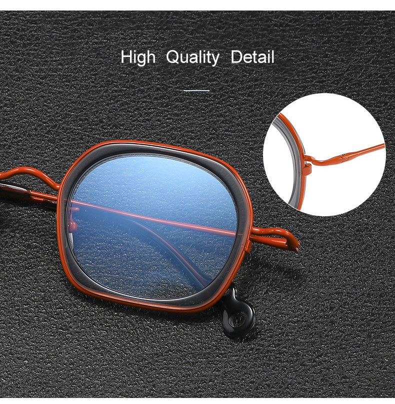 Krasivyy Womens Full Rim Square Titanium Acetate Eyeglasses 45962 — view 1 | Krasivyy at FuzWeb