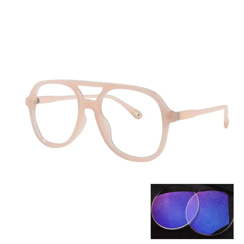 Kocolior Unisex Full Rim Square Double Bridge Tr 90 Reading Glasses 73312.
