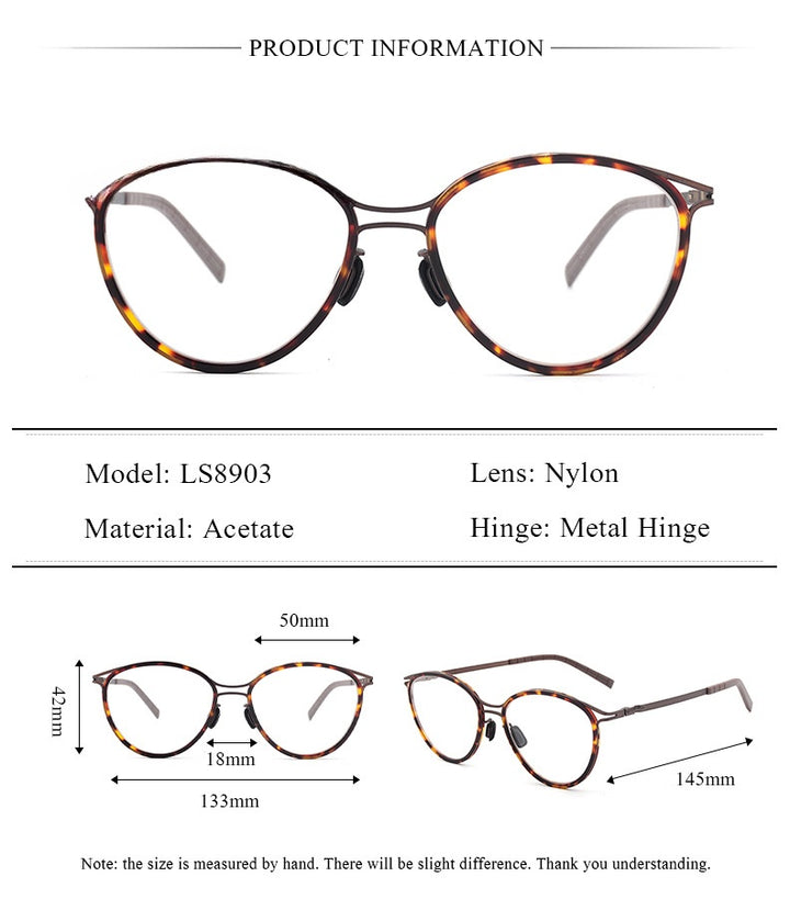 Chashma Ochki Womens Full Rim Oval Acetate Alloy Eyeglasses 318903 — view 1 | Chashma Ochki at FuzWeb