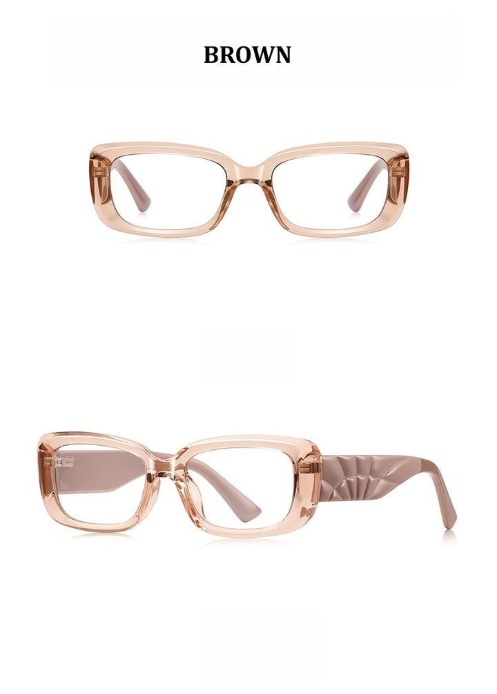 Chashma Ochki Unisex Full Rim Square Tr 90 Titanium Eyeglasses 882251.