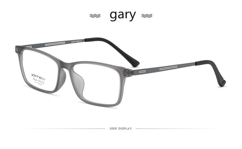Kocolior Unisex Full Rim Square Titanium Alloy Hyperopic Reading Glasses 9824.