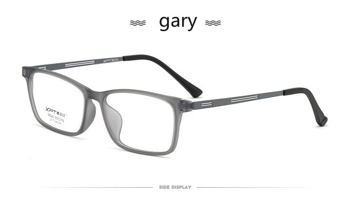 Kocolior Unisex Full Rim Square Titanium Alloy Hyperopic Reading Glasses 9824.