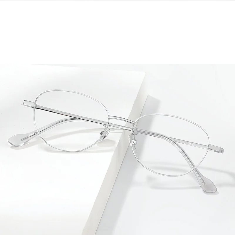 Momoja Women's Full Rim Oval Cat Eye Alloy Eyeglasses 33025