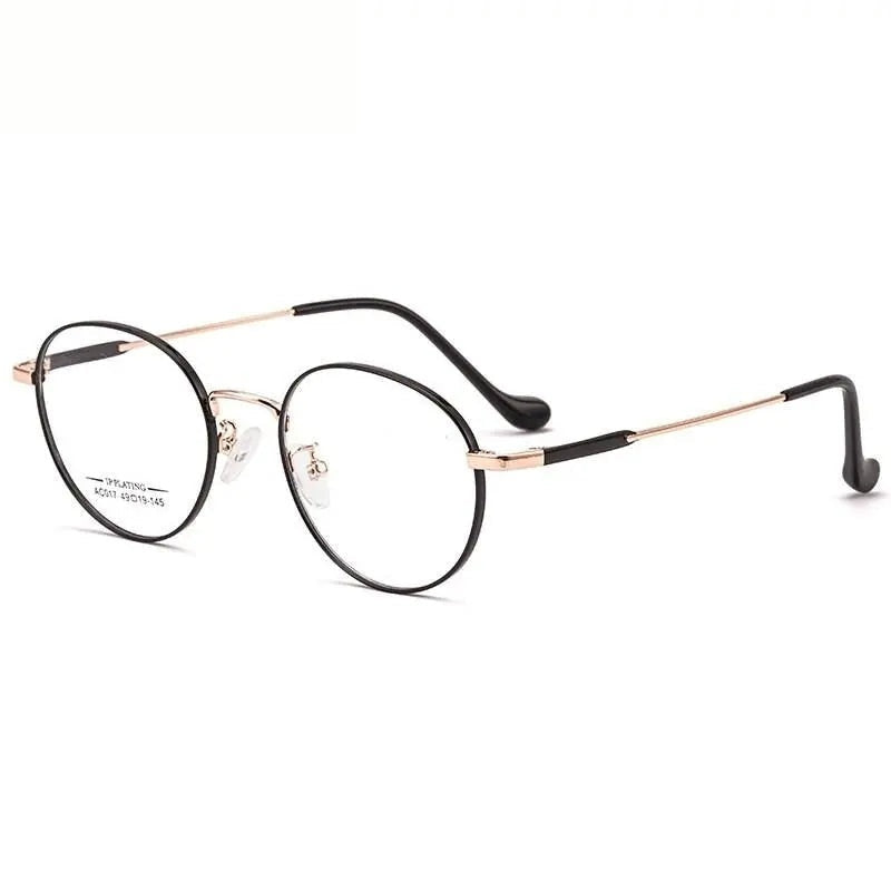 Chashma Ottica Unisex Full Rim Oval Stainless Steel Eyeglasses A017