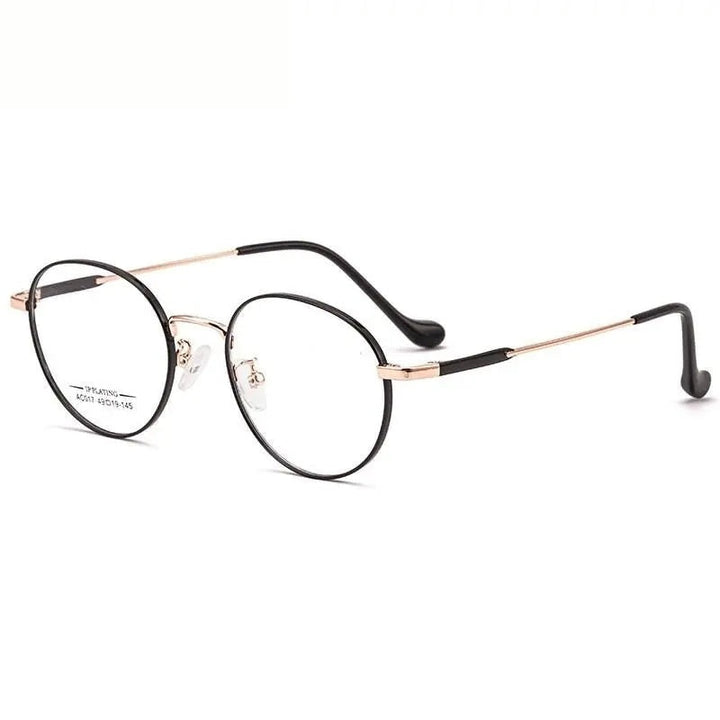 Chashma Ottica Unisex Full Rim Oval Stainless Steel Eyeglasses A017