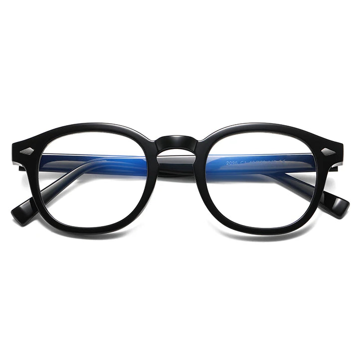 Vicky Unisex Full Rim Square Tr 90 Titanium Eyeglasses 2096 — view 7 | Vicky at FuzWeb