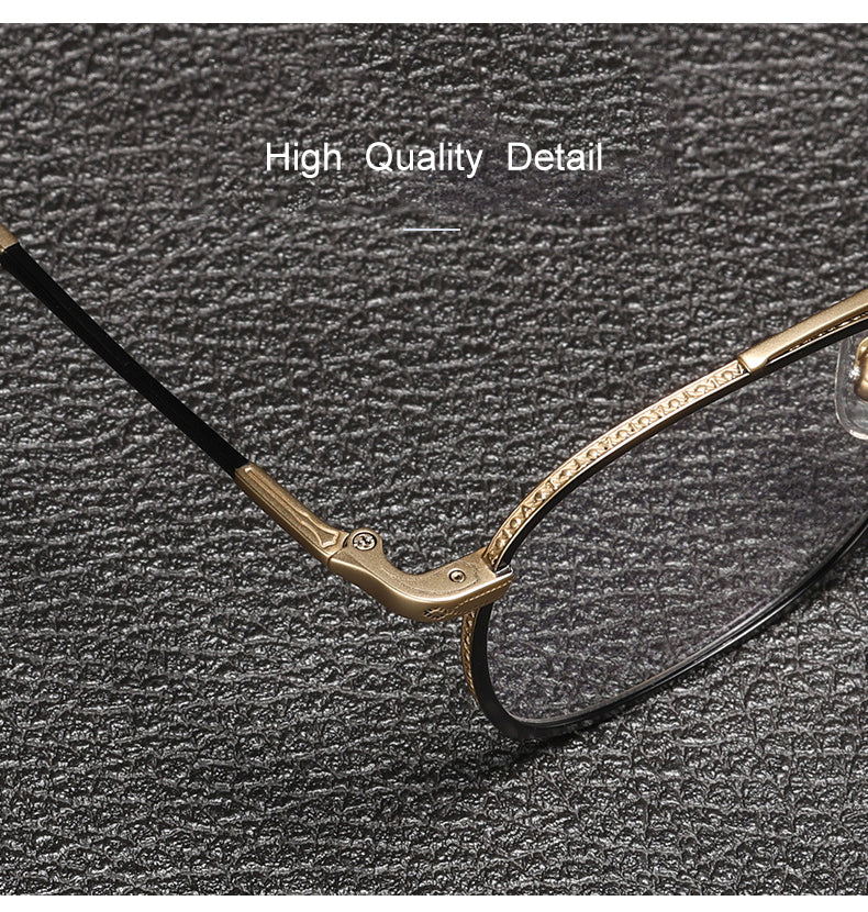 Krasivyy Mens Full Rim Square Double Bridge Titanium Eyeglasses 75925 — view 2 | Krasivyy at FuzWeb