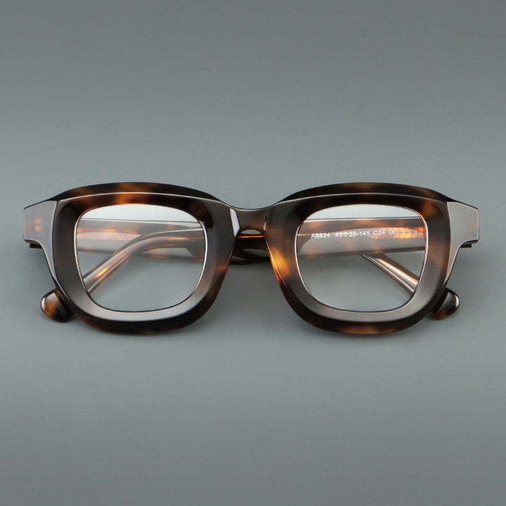 CCspace Unisex Full Rim Thick Square Tr 90 Alloy Reading Glasses 3212 — view 2 | CCspace at FuzWeb