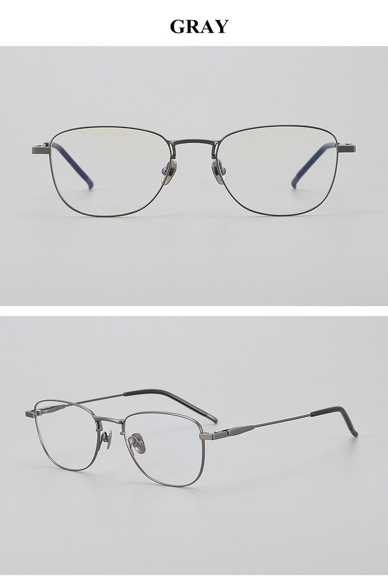 Chashma Unisex Full Rim Polygon Square Titanium Eyeglasses 887465.