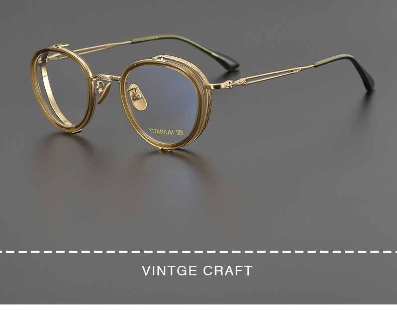 Aimee Womens Full Rim Round Titanium Acetate Eyeglasses 541054 — view 2 | Aimee at FuzWeb