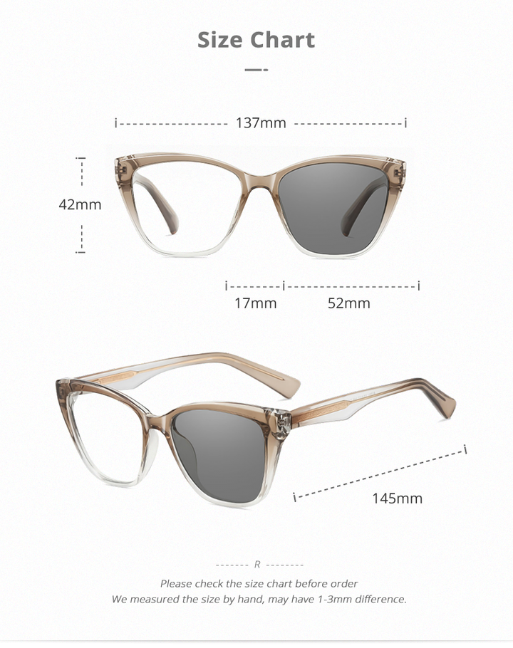 Ralferty Womens Full Rim Cat Eye Tr 90 Alloy Photochromic Eyeglasses 381731 — view 1 | Ralferty at FuzWeb