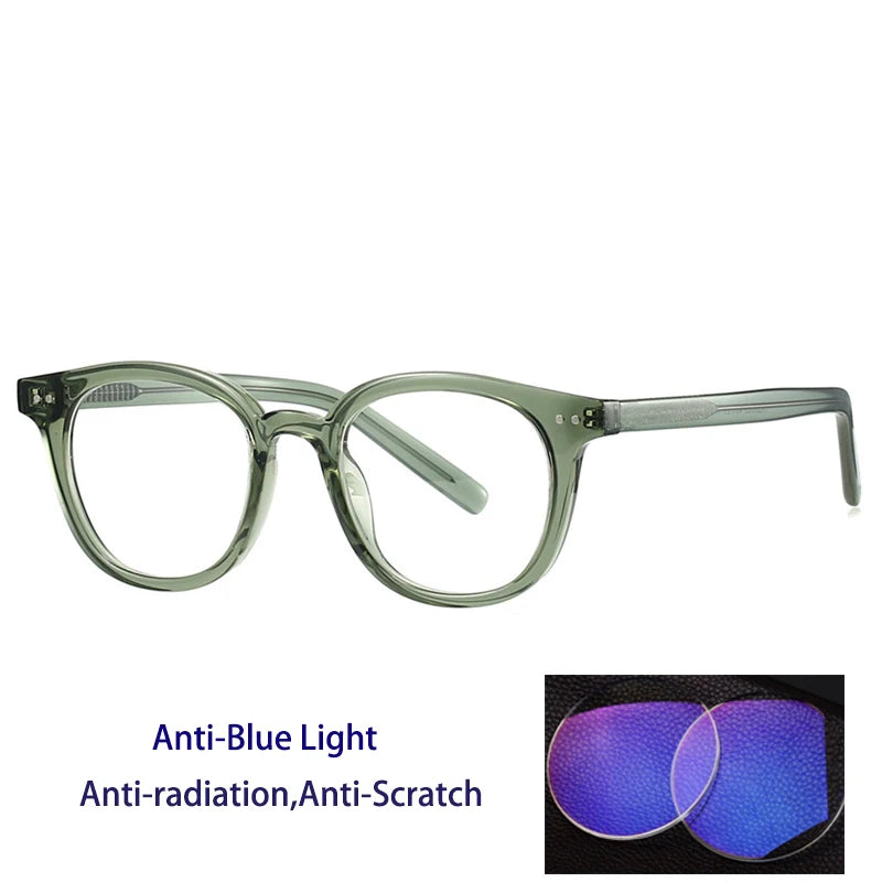 Kocolior Unisex Full Rim Oval Tr 90 Photochromic Reading Glasses 28005.