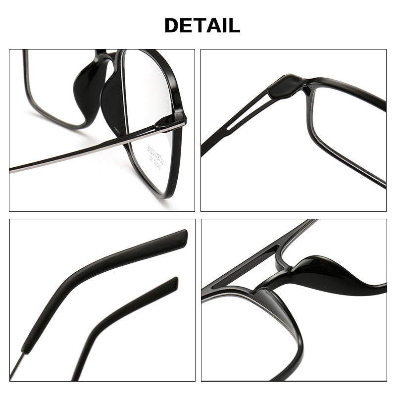 Gatenac Womens Full Rim Square Double Bridge Tr 90 Titanium Photochromic Reading Glasses G2235 — view 2 | Gatenac at FuzWeb