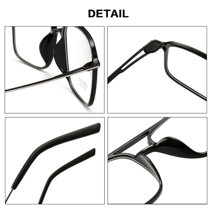 Gatenac Womens Full Rim Square Double Bridge Tr 90 Titanium Photochromic Reading Glasses G2235 — view 2 | Gatenac at FuzWeb