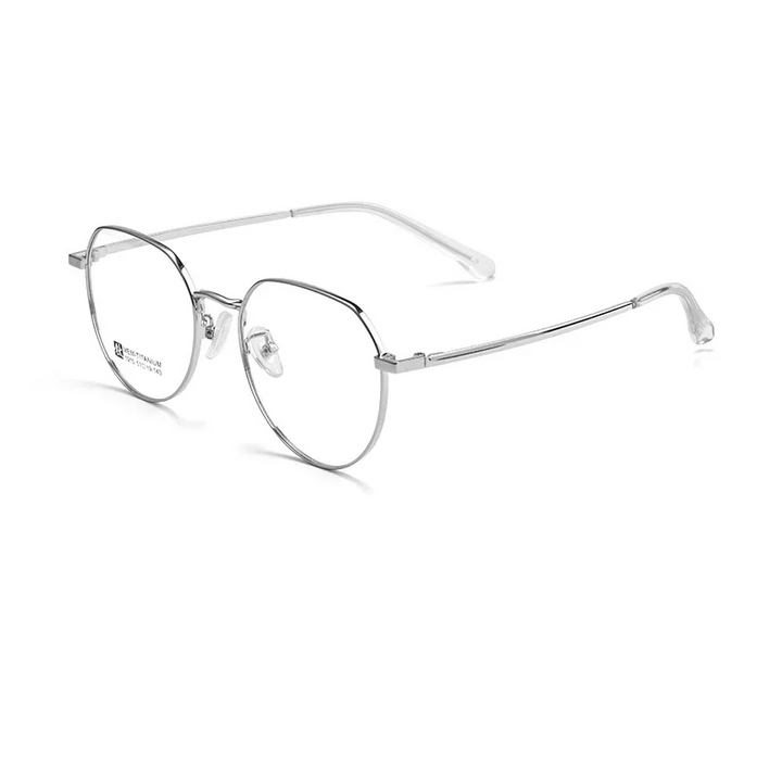 Gmei Optical 1015 unisex round alloy prescription eyeglasses — view 4