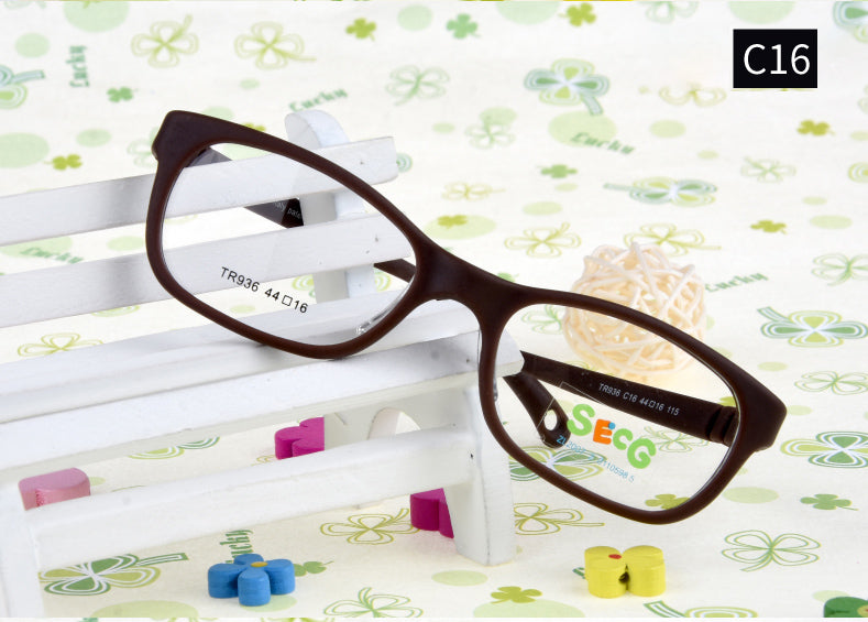 Secg Unisex Childrens Full Rim Square Tr 90 Silicone Eyeglasses 18936 — view 4 | Secg at FuzWeb