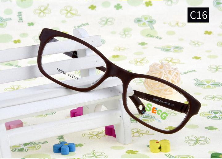 Secg Unisex Childrens Full Rim Square Tr 90 Silicone Eyeglasses 18936 — view 4 | Secg at FuzWeb