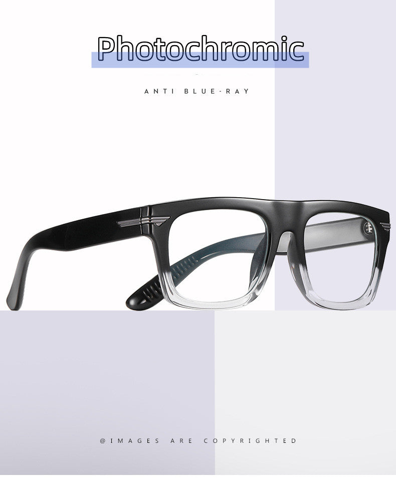 Kocolior Unisex Full Rim Square Acetate Hyperopic Reading Glasses 3394 — view 1 | Kocolior at FuzWeb