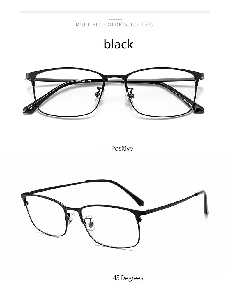 Kocolior Unisex Full Rim Square Alloy Hyperopic Reading Glasses 38010 — view 6 | Kocolior at FuzWeb