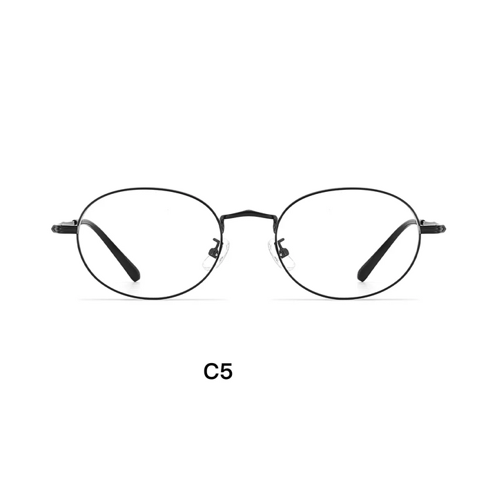 Gmei Optical 58301 unisex oval alloy prescription eyeglasses — view 7