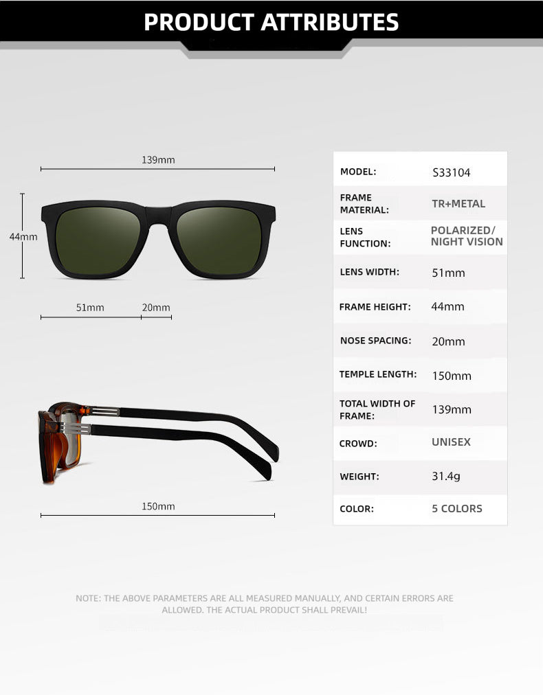 Kansept Womens Full Rim Square Tr 90 Alloy Reading Glasses Clip On Sunglasses 33104 — view 1 | Kansept at FuzWeb