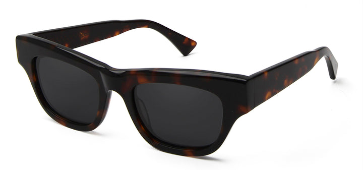 Esnbie Unisex Full Rim Square Brow Line Acetate Sunglasses 230321.