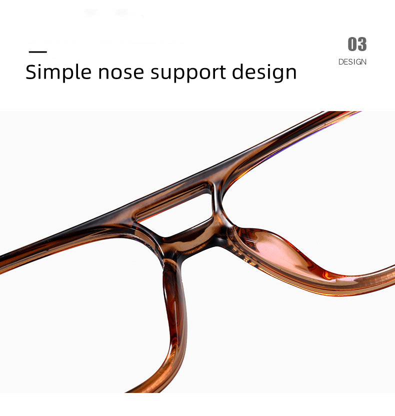 Kocolior Unisex Full Rim Square Double Bridge Tr 90 Titanium Photochromic Reading Glasses 821206.