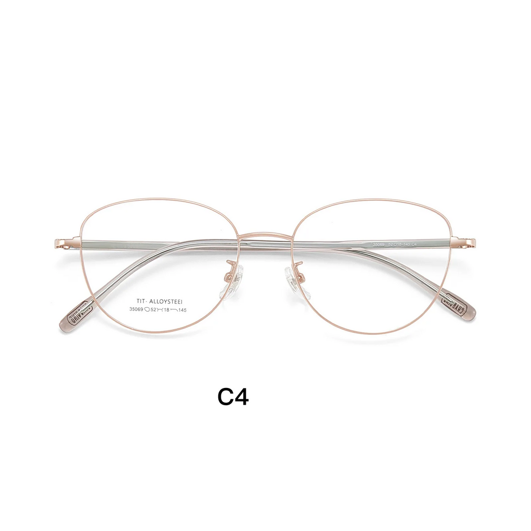 Gmei Optical 35069 women's cat eye alloy prescription eyeglasses — view 7