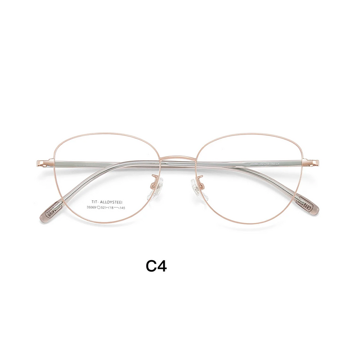Gmei Optical 35069 women's cat eye alloy prescription eyeglasses — view 7