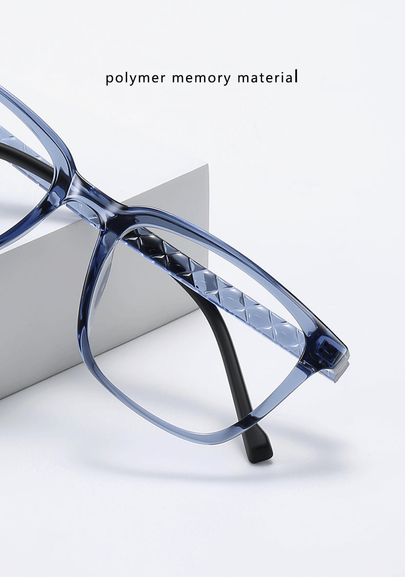 Kocolior Unisex Full Rim Square Acetate Alloy Reading Glasses 70017 — view 1 | Kocolior at FuzWeb