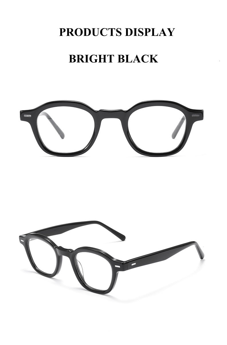 Chashma Ochki Unisex Full Rim Polygon Oval Acetate Eyeglasses 881003.