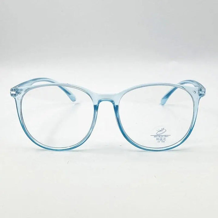 CCspace Unisex Full Rim Oversized Square Tr 90 Eyeglasses 55875 - Blue